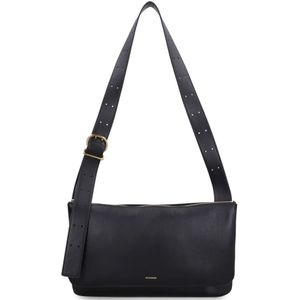 Jil Sander, Dames, Tassen, Zwart, Maat: ONE Size Leer,