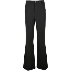 Moschino, Dames, Broeken, Zwart, Maat: XS Poliester,