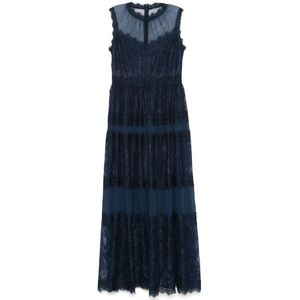 Ermanno Scervino, Dames, Jurken, Blauw, Maat: M