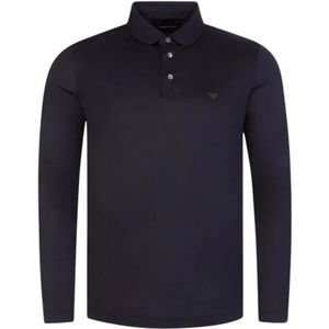 Emporio Armani, Heren, Tops, Blauw, Maat: S Katoen,