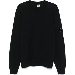 C.p. Company, Heren, Sweatshirts & Hoodies, Blauw, Maat: M Katoen,