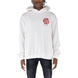 Marni, Heren, Sweatshirts & Hoodies, Wit, Maat: M Katoen,