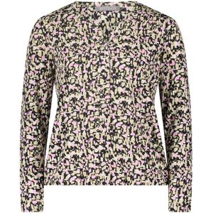 Betty & Co - Casual Shirt - Grafische Print - Ronde Halslijn - Lange Mouwen