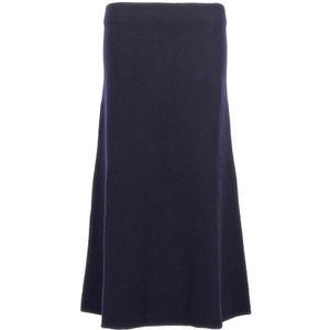 Jil Sander, Dames, Rokken, Blauw, Maat: M Wol,