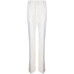 Burberry, Dames, Broeken, Wit, Maat: 3XS Viscose,