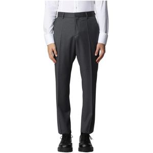 Hugo - Pantalon - Grijs - Wol - Heren