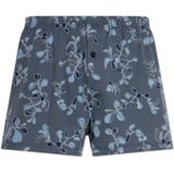 Hanro Boxershorts ' Cotton Sporty '  lichtblauw / donkerblauw