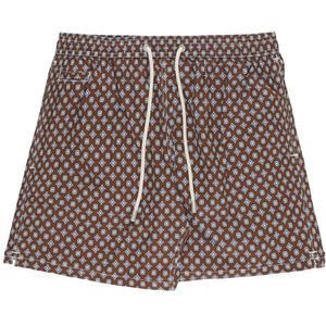 Saint Barth, Heren, Badkleding, Bruin, Maat: M Zijde,