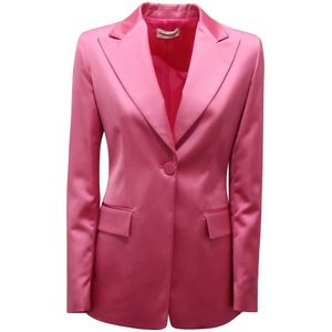 Sandro Ferrone, Dames, Jassen, Roze, Maat: XS Satijn,