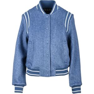 Guess, Dames, Jassen, Blauw, Maat: XS Poliester,