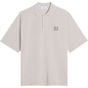 Maison Kitsuné, Heren, Tops, Grijs, Maat: XL Katoen,