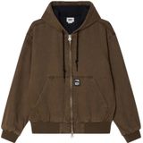 Obey - Glen Zip Up - Tussenjas - Bruin - Denim