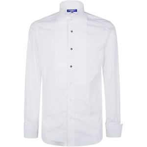 Junya Watanabe, Heren, Overhemden, Wit, Maat: M Katoen,
