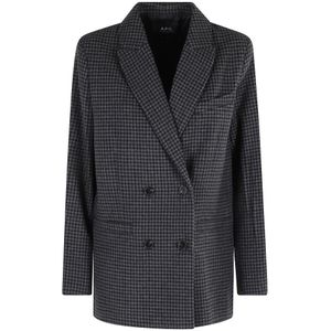 A.p.c., Dames, Jassen, Grijs, Maat: XS Wol,