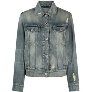Kenzo, Dames, Jassen, Blauw, Maat: M Denim,