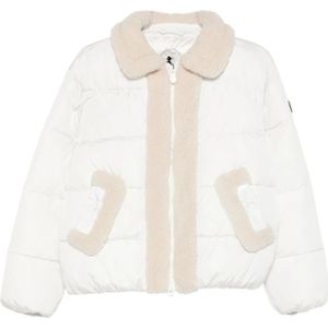 Save The Duck, Dames, Jassen, Wit, Maat: XS Nylon,