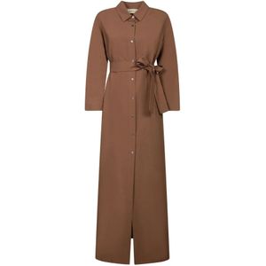Blanca Vita, Dames, Jurken, Bruin, Maat: XS