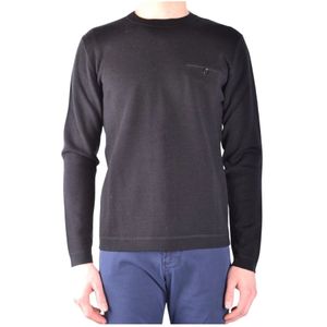 Paolo Pecora, Heren, Truien, Zwart, Maat: M Wol,