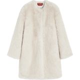 Max Mara Studio - Eros Coat - Midi-jas - Beige - Imitatiebont