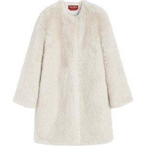 Max Mara Studio - Eros Coat - Midi-jas - Beige - Imitatiebont