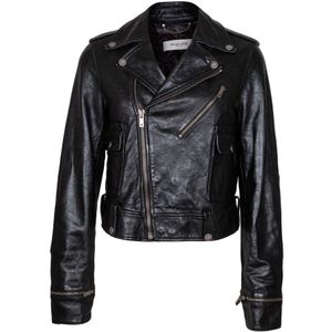 Golden Goose, Dames, Jassen, Zwart, Maat: S Poliester,