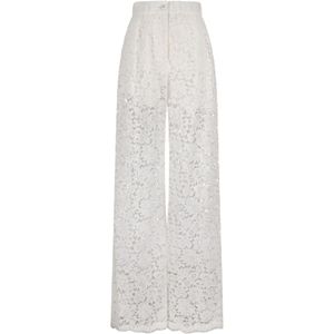 Dolce & Gabbana, Dames, Broeken, Wit, Maat: S