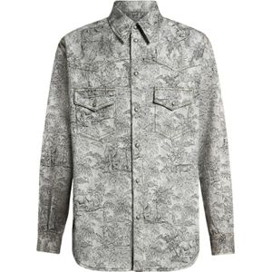 Etro, Heren, Overhemden, Grijs, Maat: M
