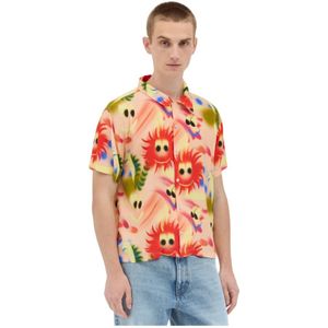 Brain Dead, Heren, Overhemden, Veelkleurig, Maat: M Viscose,