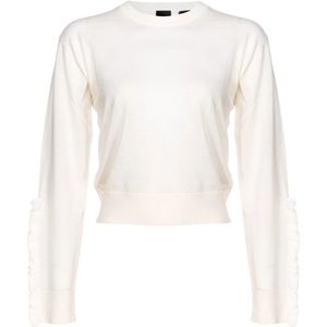 Pinko, Dames, Truien, Beige, Maat: XS Wol,