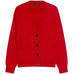 Weekend Max Mara, Dames, Truien, Rood, Maat: M Wol,