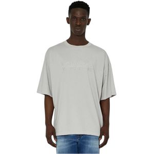 Richmond, Heren, Tops, Grijs, Maat: S Katoen,