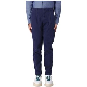 Fay, Heren, Broeken, Blauw, Maat: W34 Katoen,