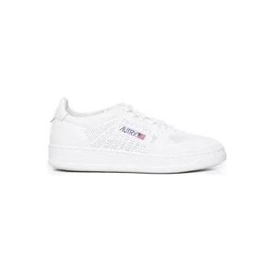 Autry Geperforeerde Witte Sneakers , White , Heren , Maat: 41 EU