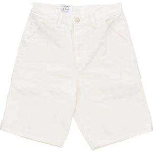 Carhartt Wip, Heren, Korte broeken, Wit, Maat: W31 Katoen,