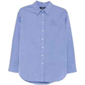 Ralph Lauren, Dames, Blouses & Shirts, Blauw, Maat: XS Katoen,