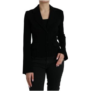 Dolce & Gabbana - Blazer - Zwart - Viscose/Polyester/Nylon/Elastaan