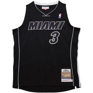 Mitchell & Ness, Heren, Sport, Zwart, Maat: S Jersey,