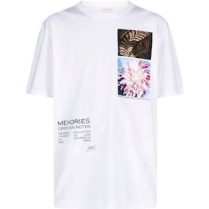 Dries Van Noten, Heren, Tops, Wit, Maat: S Katoen,