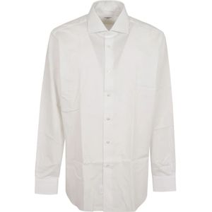 Buonamassa, Heren, Overhemden, Wit, Maat: 5XL Katoen,