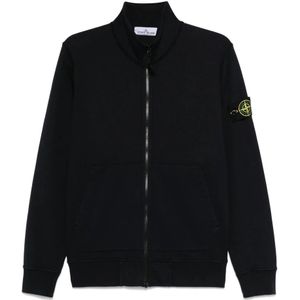 Stone Island, Heren, Sweatshirts & Hoodies, Zwart, Maat: M