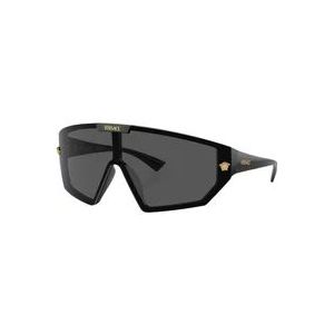 Versace Stijlvolle zonnebril met zwarte montuur , Black , unisex , Maat: 47 MM