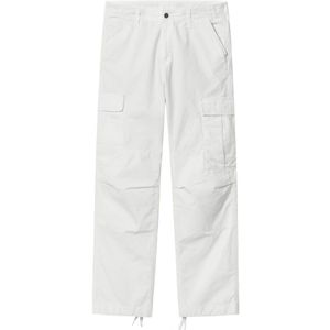 Carhartt Wip, Heren, Broeken, Wit, Maat: W34 Katoen,