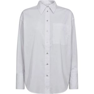Co'Couture, Dames, Blouses & Shirts, Wit, Maat: XL Leer,
