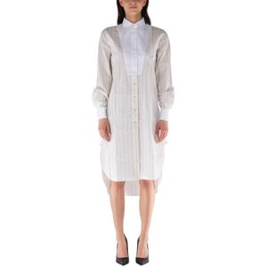 Wales Bonner, Dames, Jurken, Beige, Maat: 2XS