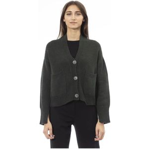 Alpha Studio, Dames, Truien, Grijs, Maat: M Wol,