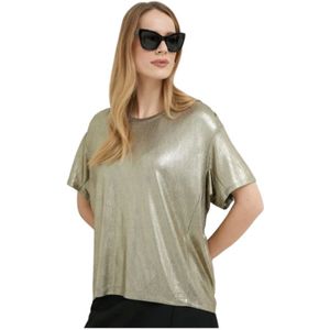 Liu Jo, Dames, Blouses & Shirts, Geel, Maat: 2XS Poliester,