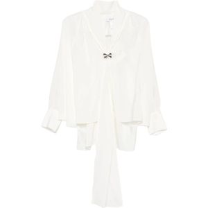 Max Mara, Dames, Blouses & Shirts, Wit, Maat: XS