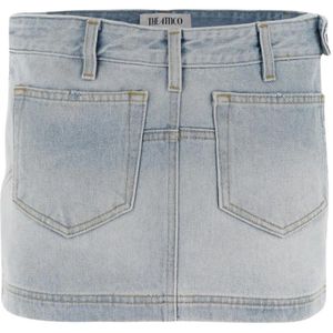 The Attico, Dames, Rokken, Blauw, Maat: W26 Katoen,