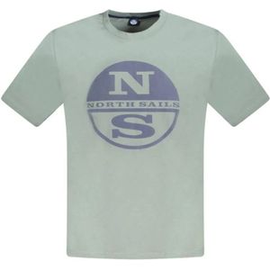 North Sails, Heren, Tops, Groen, Maat: M Katoen,