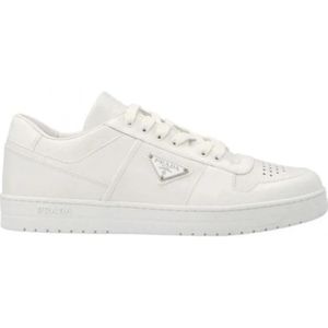 Prada, Heren, Schoenen, Wit, Maat: 45 EU Leer,